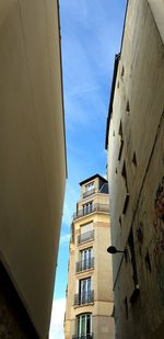 Low angle view of buildings against sky