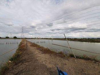 Scenic view of river against sky