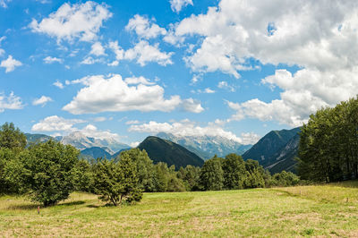 Scenic view of landscape against sky