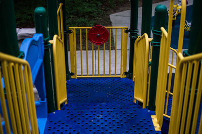 Empty seats in train