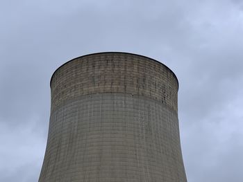 Low angle view of water tower against sky