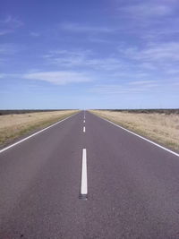 View of road passing through landscape