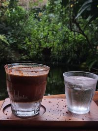 Close-up of coffee on table