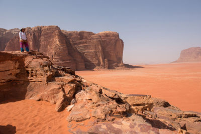 Rock formations in a desert