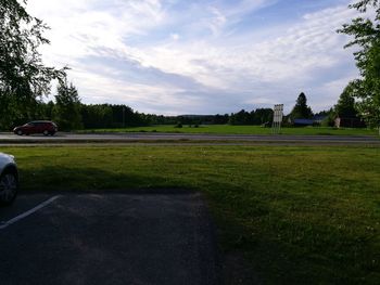 Scenic view of landscape against sky