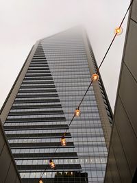 Low angle view of modern building against sky