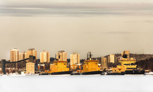 View of city at waterfront