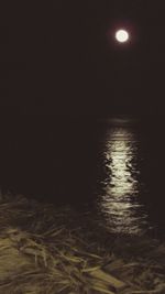 Scenic view of lake at sunset