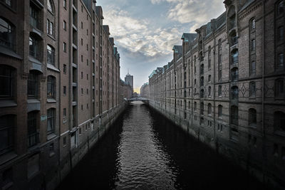 Canal along buildings