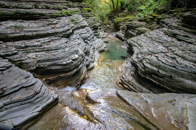 Mountain river beshenka gorge