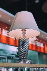 Low angle view of illuminated light bulb
