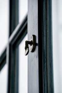 Close-up of closed door