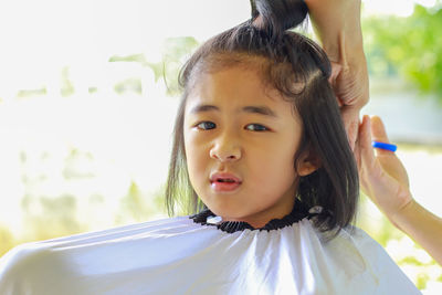 Portrait of cute girl