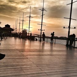 View of sea at sunset