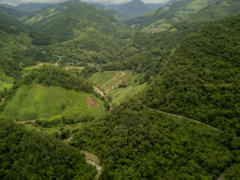 High angle view of valley