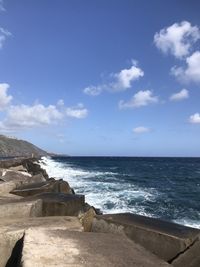 Scenic view of sea against sky