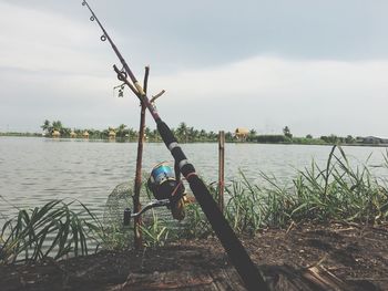 Scenic view of river against sky