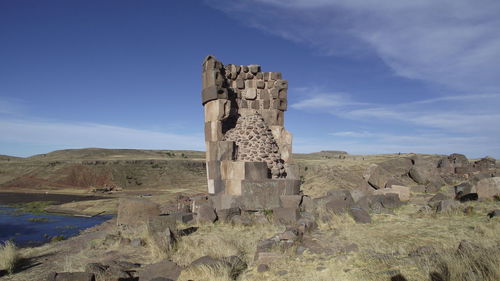 Rock formations in a desert