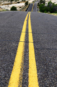 Road marking on road