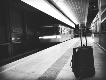 Empty subway station