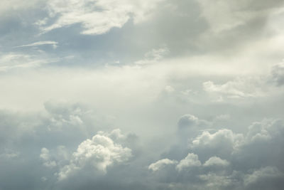 Low angle view of cloudy sky