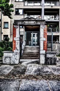 Exterior of building by street