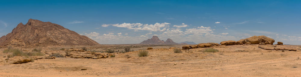 View from the little spitzkoppe to the spitzkoppe, namibia