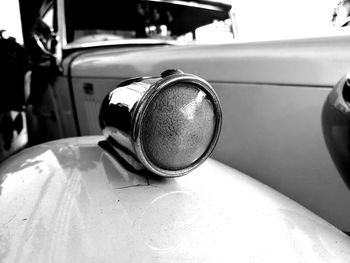 Close-up of vintage car