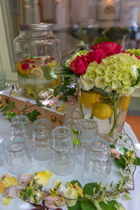 Close-up of potted plant on table