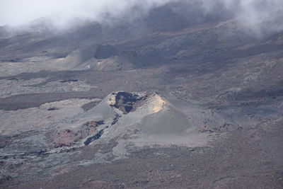 High angle view of volcanic landscape