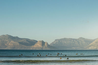 Group of people on beach