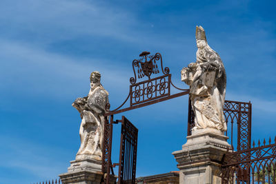 Gate of the cathedral of cefalù, sicily, italy, roman catholic basilica