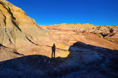 The wucai city scenic area near urumqi, xinjiang, has a magnificent and dazzling danxia landform.