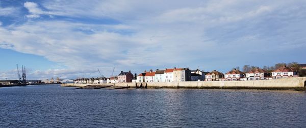 Hartlepool headland over the harbour 