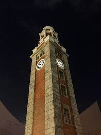 Low angle view of clock tower