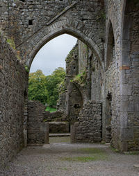 View of old ruin building