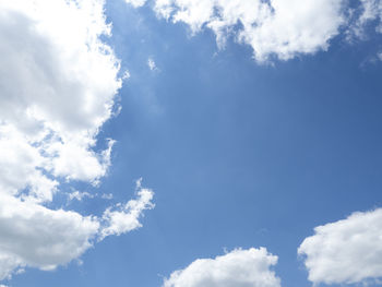 Low angle view of clouds in sky