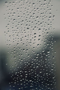 Raindrops on window