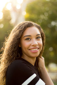 Portrait of young woman