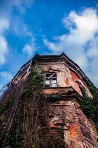 Low angle view of building against sky