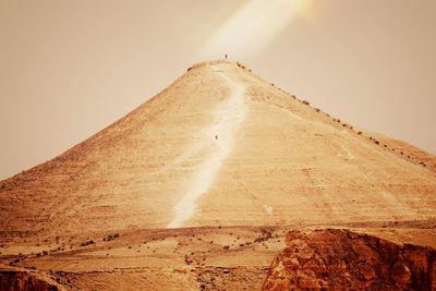 Low angle view of a desert