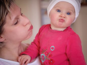 Portrait of cute baby girl