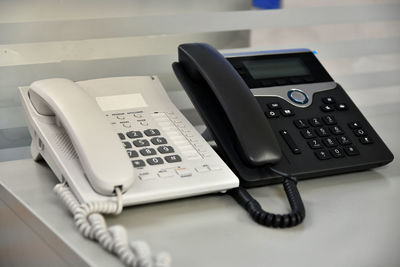 Detail of using a telephone keypad. shallow dof