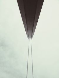 Low angle view of bridge against clear sky