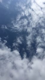 Low angle view of clouds in sky