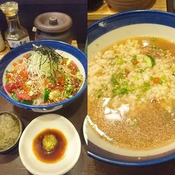 Close-up of soup in bowl