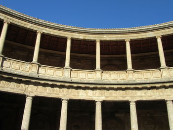 Low angle view of historical building