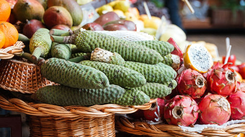 Exotic fruit in local market