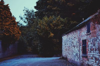 Built structure with trees in background