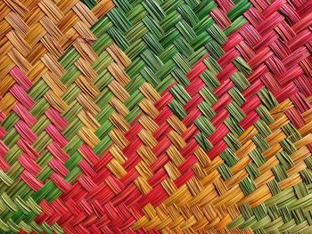 Full frame shot of colorful mat